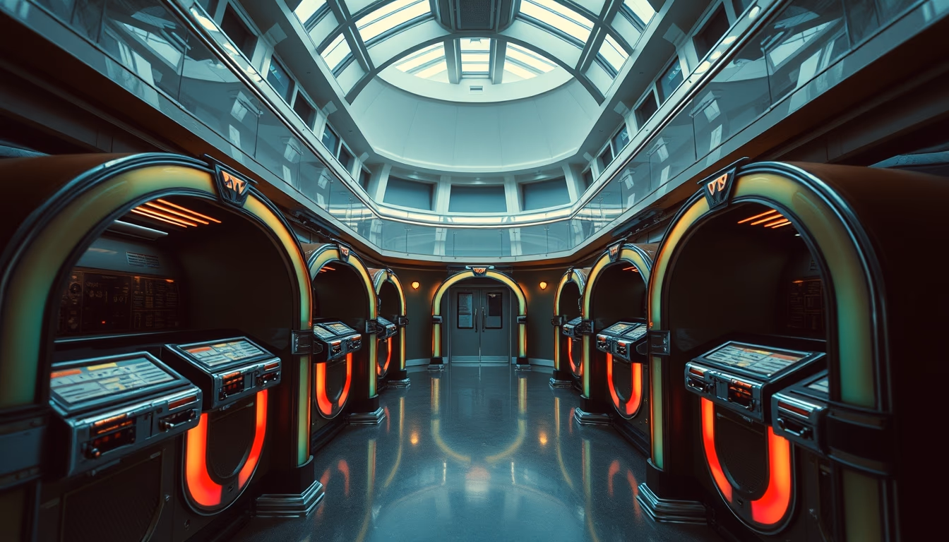 45 rpm jukebox singles in editorial style