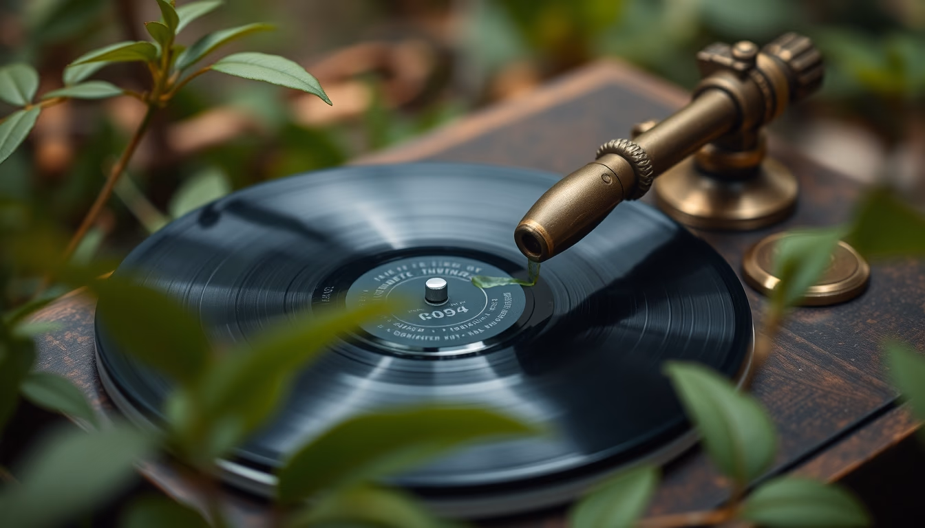 78 rpm shellac vintage in editorial style