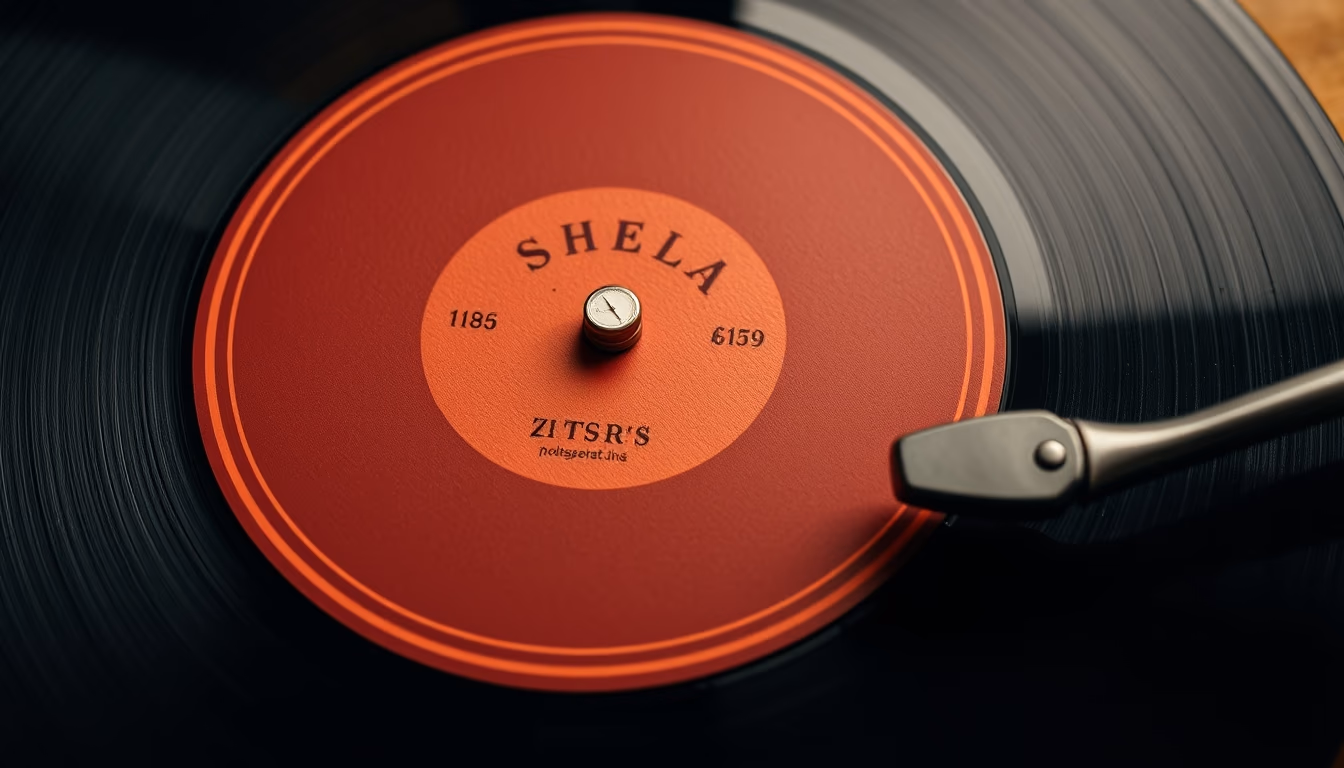 78 rpm shellac vintage in editorial style