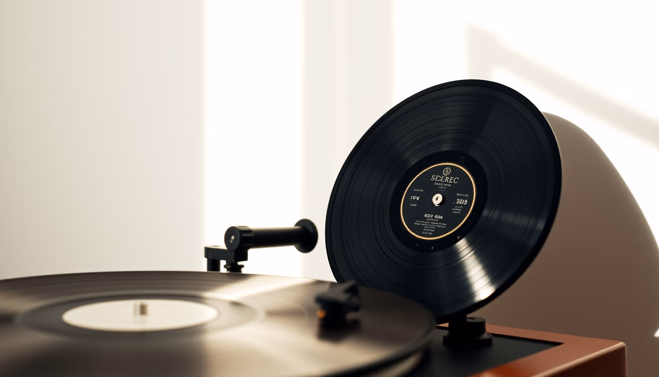 78 rpm shellac vintage in editorial style