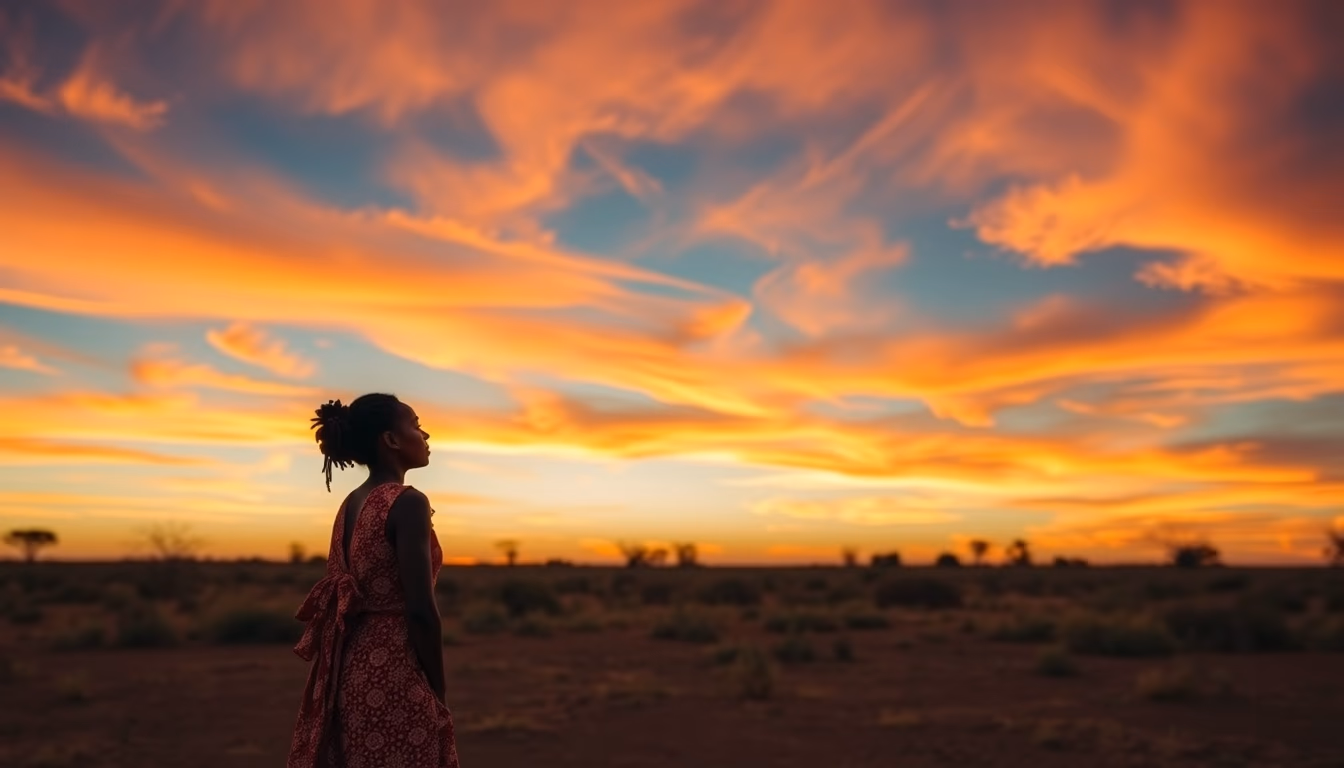 aboriginal dot painting in editorial style