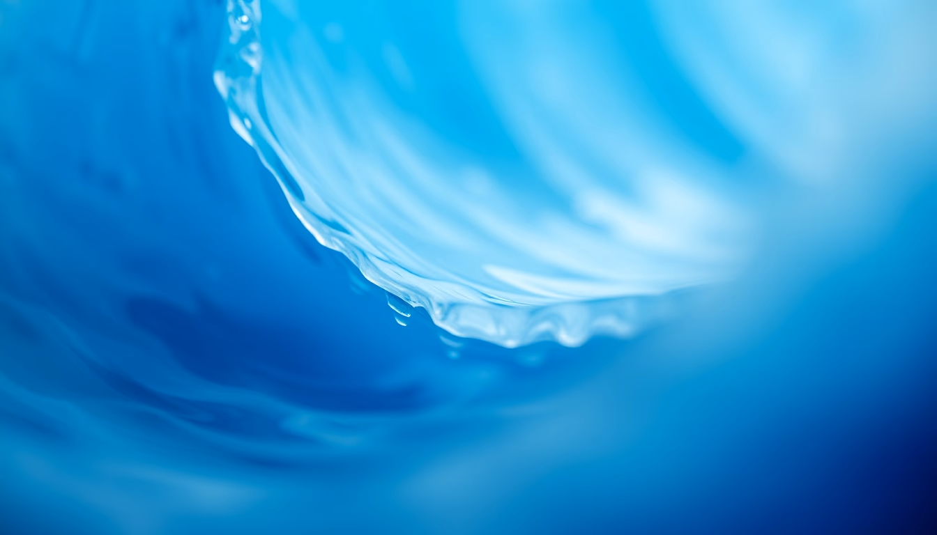 Abstract waves blue em estilo editorial