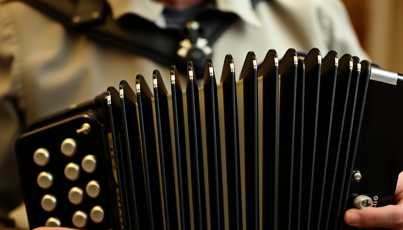 accordion bellows old in editorial style