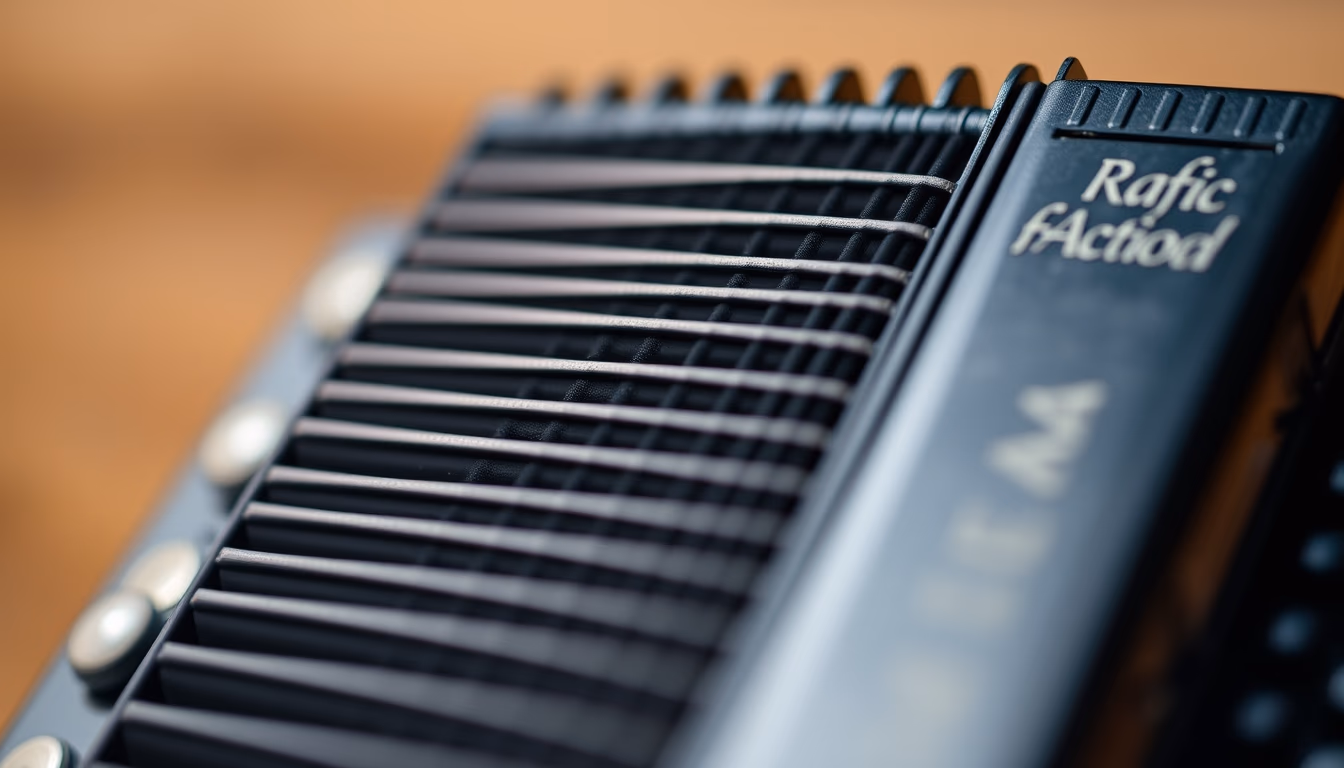 accordion bellows old in editorial style