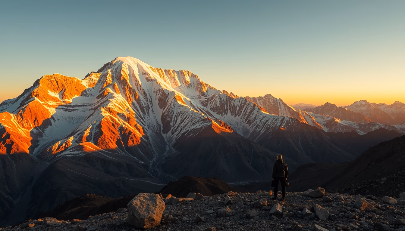 aconcagua argentina in editorial style