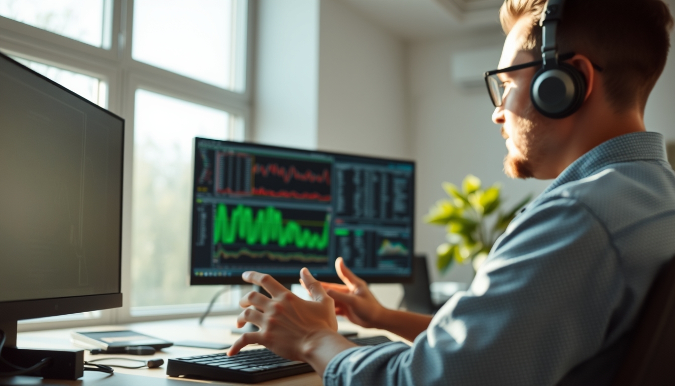 AI engineer training neural network on workstation em estilo editorial