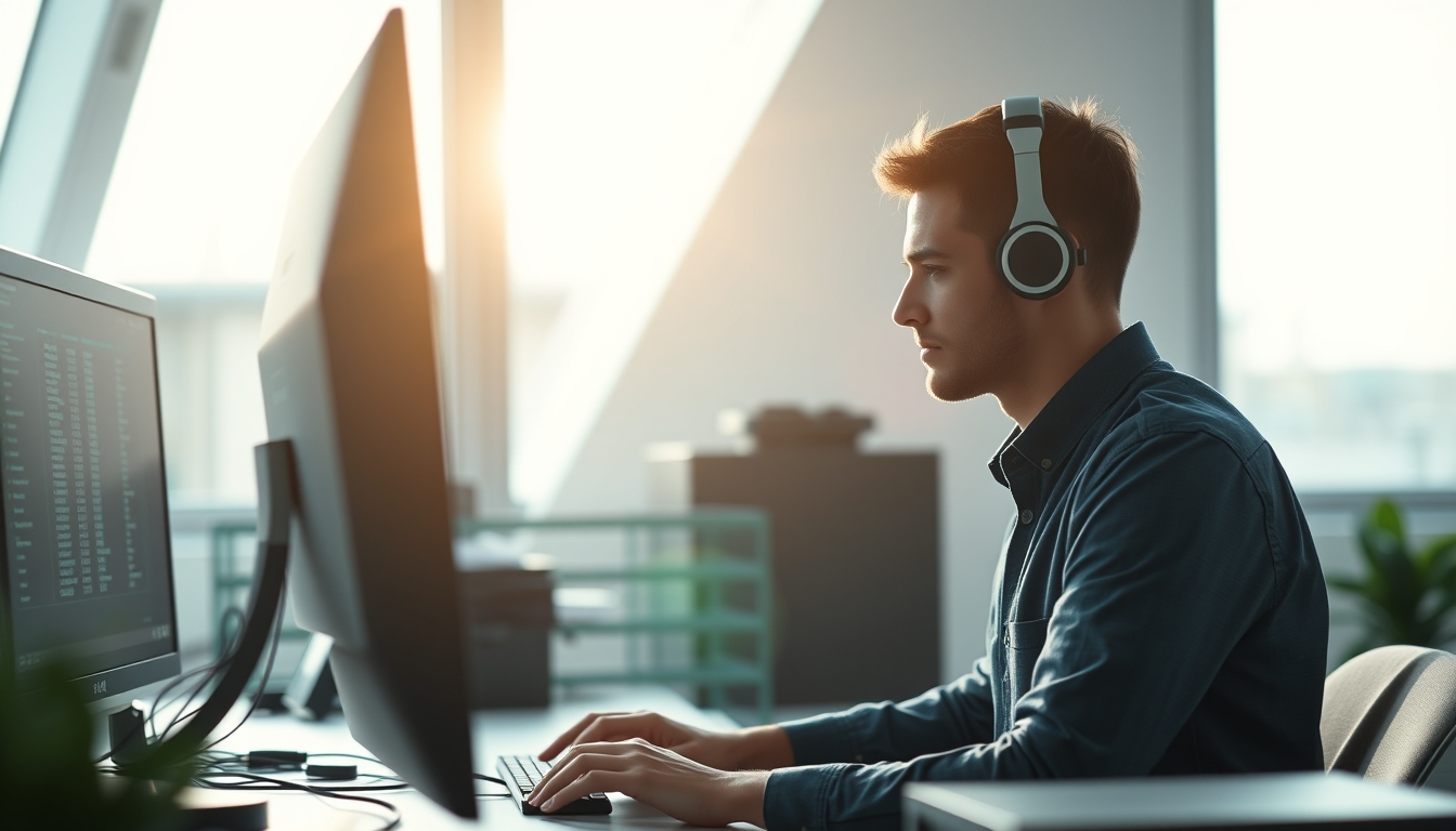 AI engineer training neural network on workstation em estilo editorial