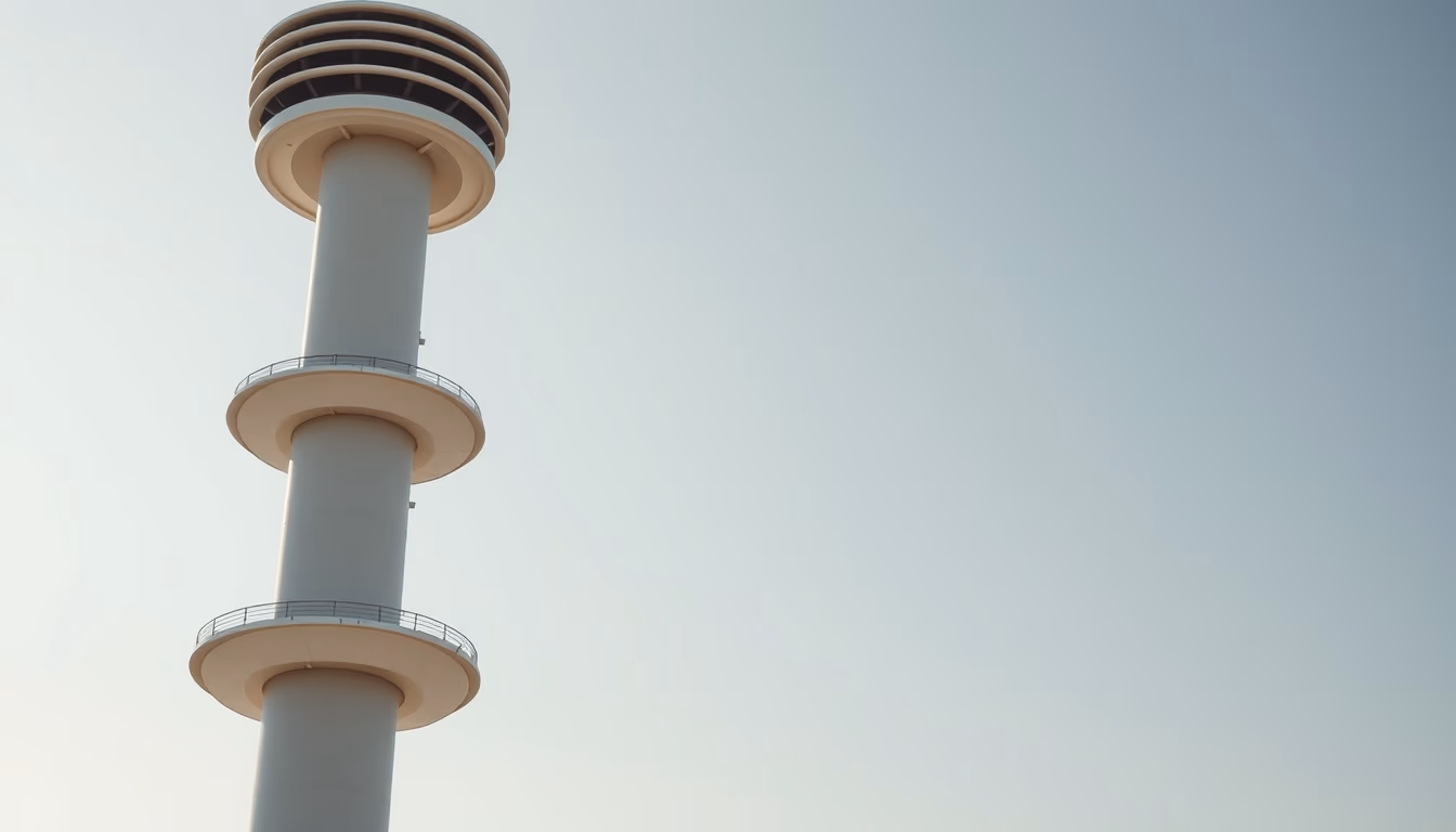 air cooler tower in editorial style