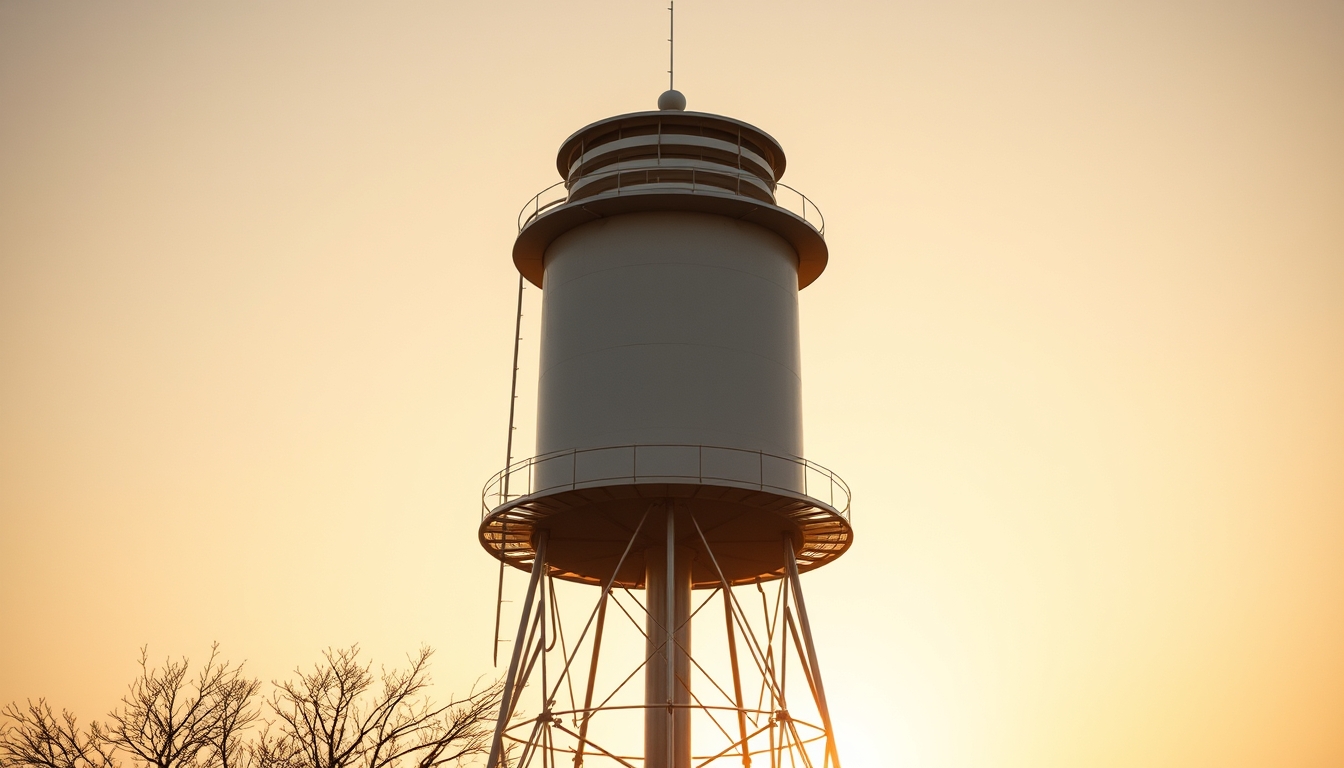 air cooler tower in editorial style