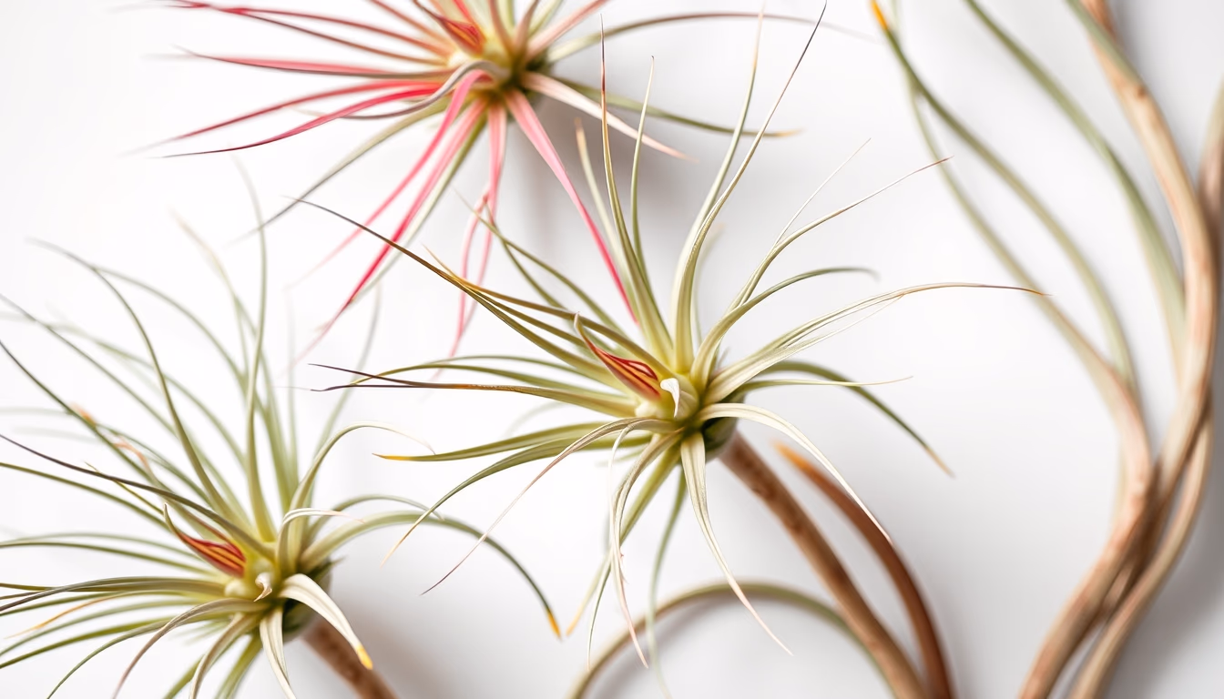 air plants tillandsia in editorial style
