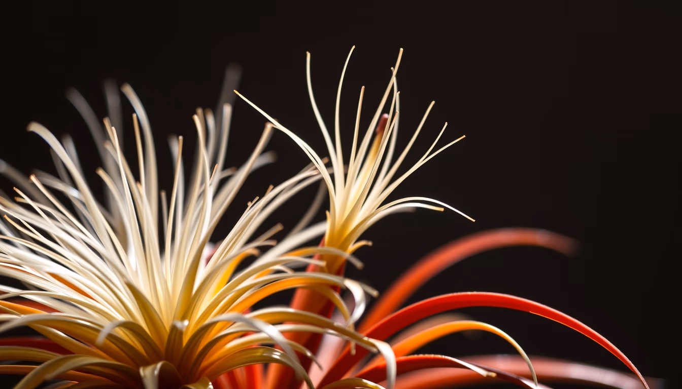 air plants tillandsia in editorial style