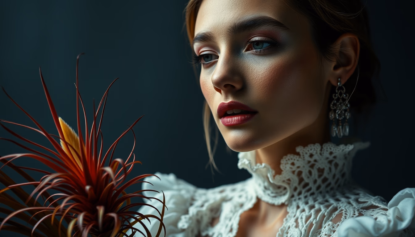 air plants tillandsia in editorial style