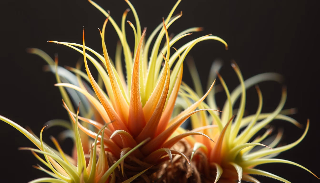 air plants tillandsia in editorial style