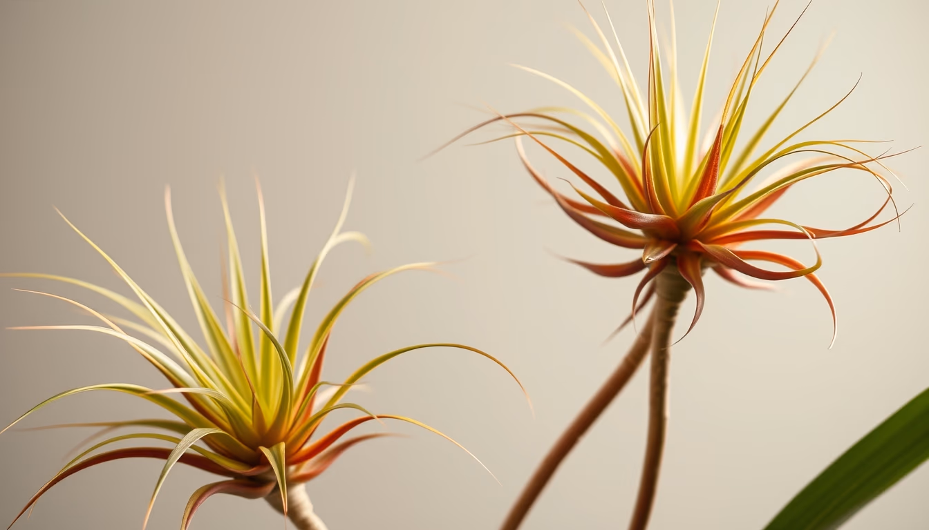 air plants tillandsia in editorial style