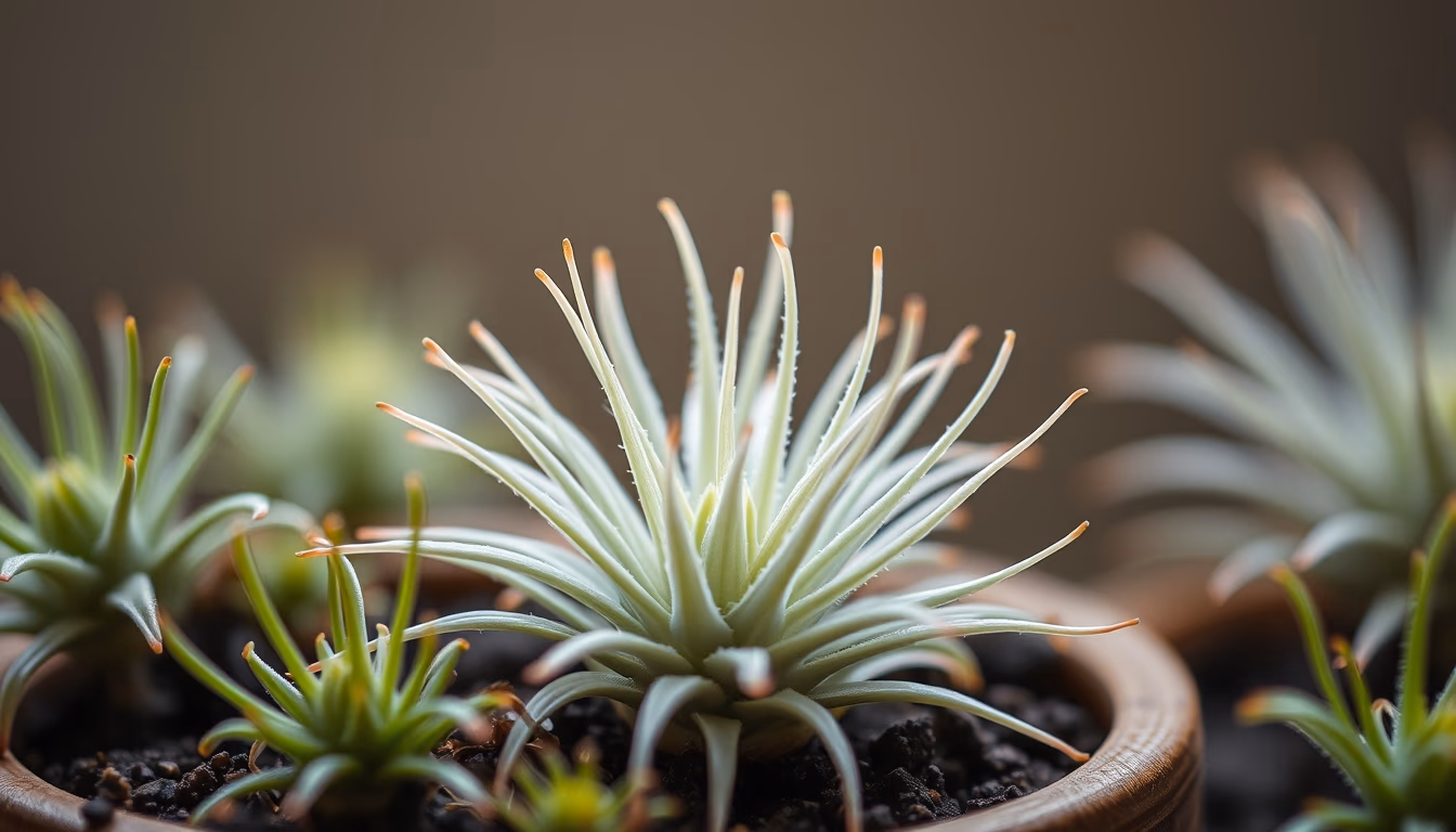 air plants tillandsia in editorial style