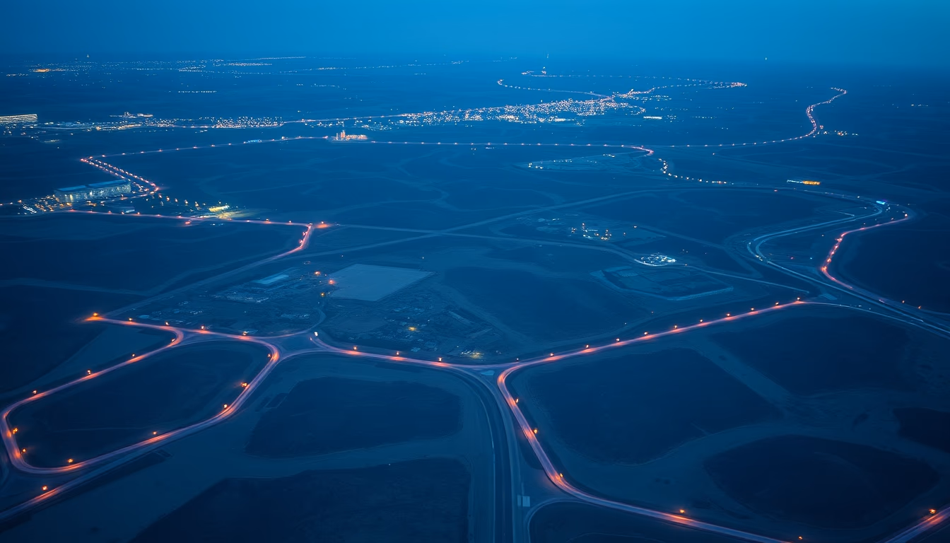 alien landscape concept in editorial style