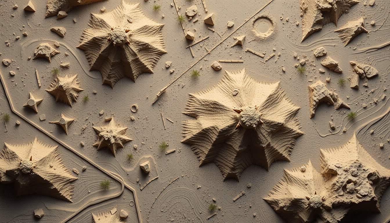 alien landscape concept in editorial style