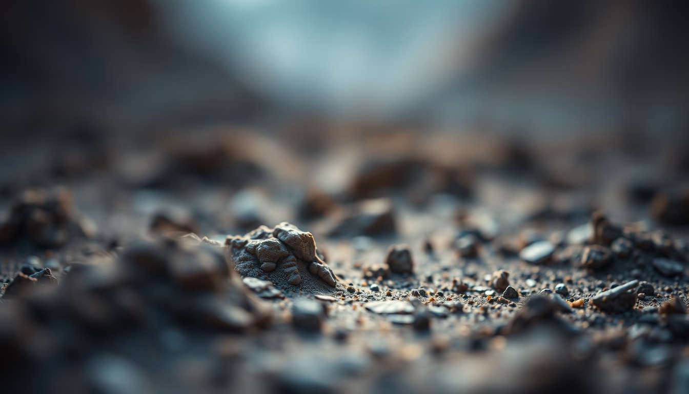 alien landscape concept in editorial style