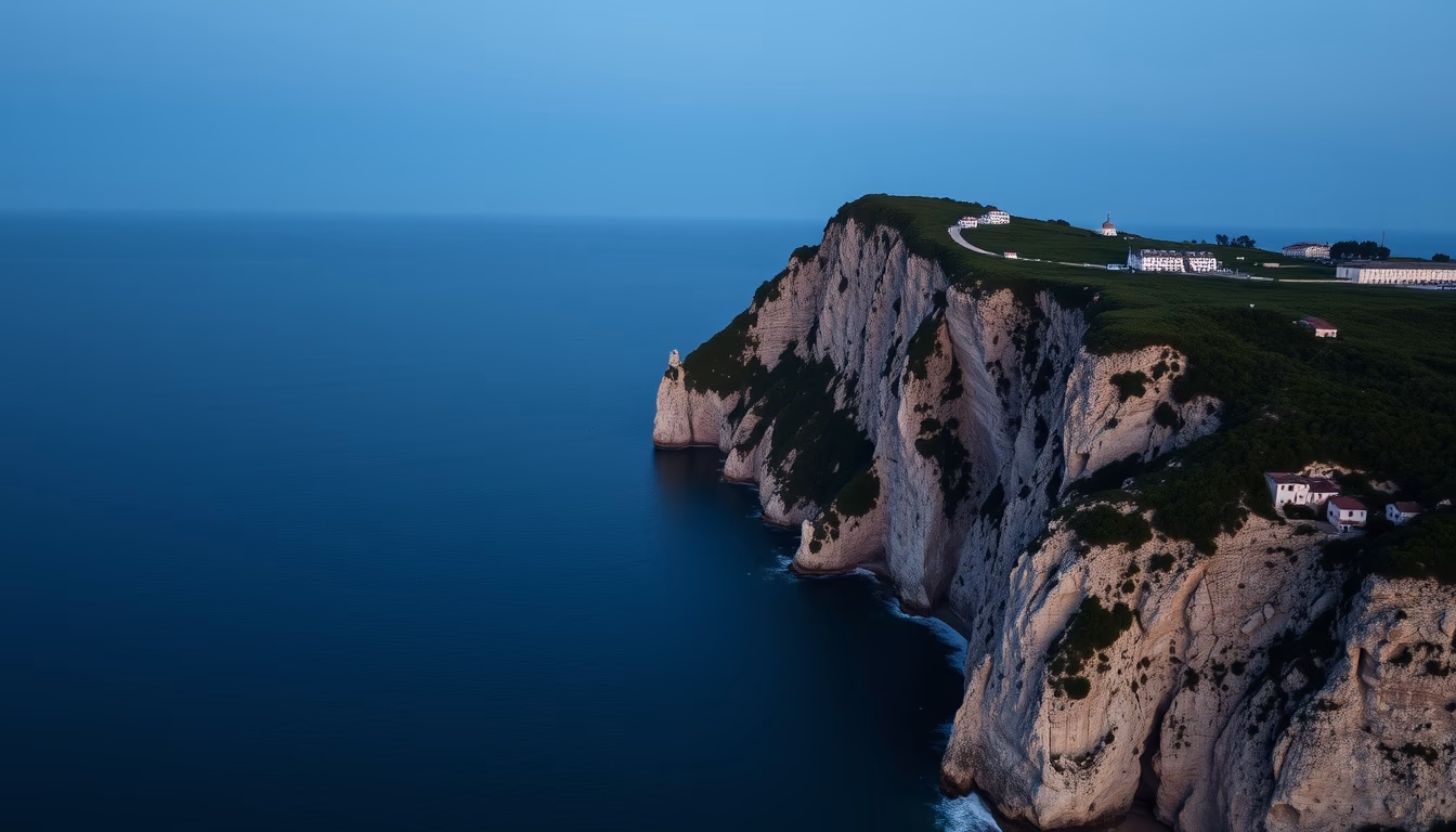 amalfi coast cliffs in editorial style