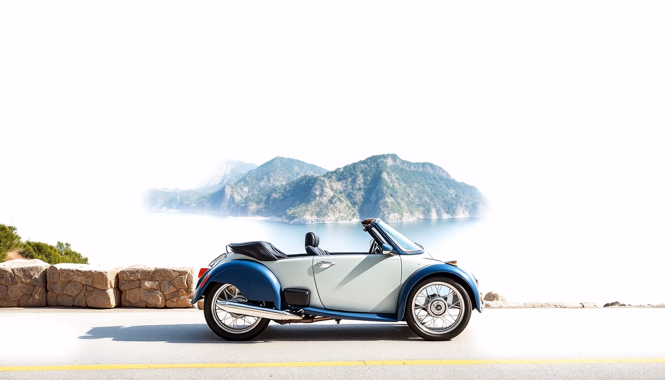 amalfi coast drive in editorial style