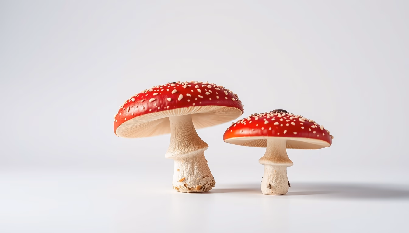 amanita muscaria red in editorial style