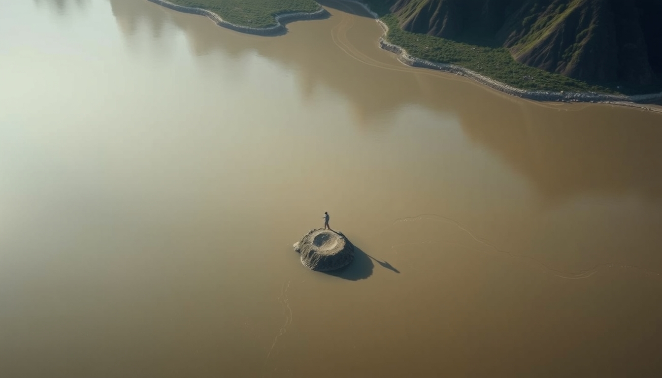 amazon river meandering aerial in editorial style