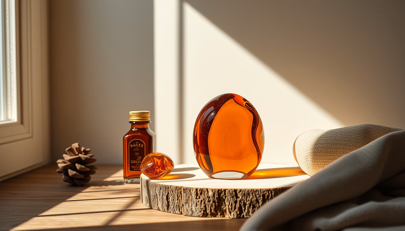 amber baltic trade in editorial style