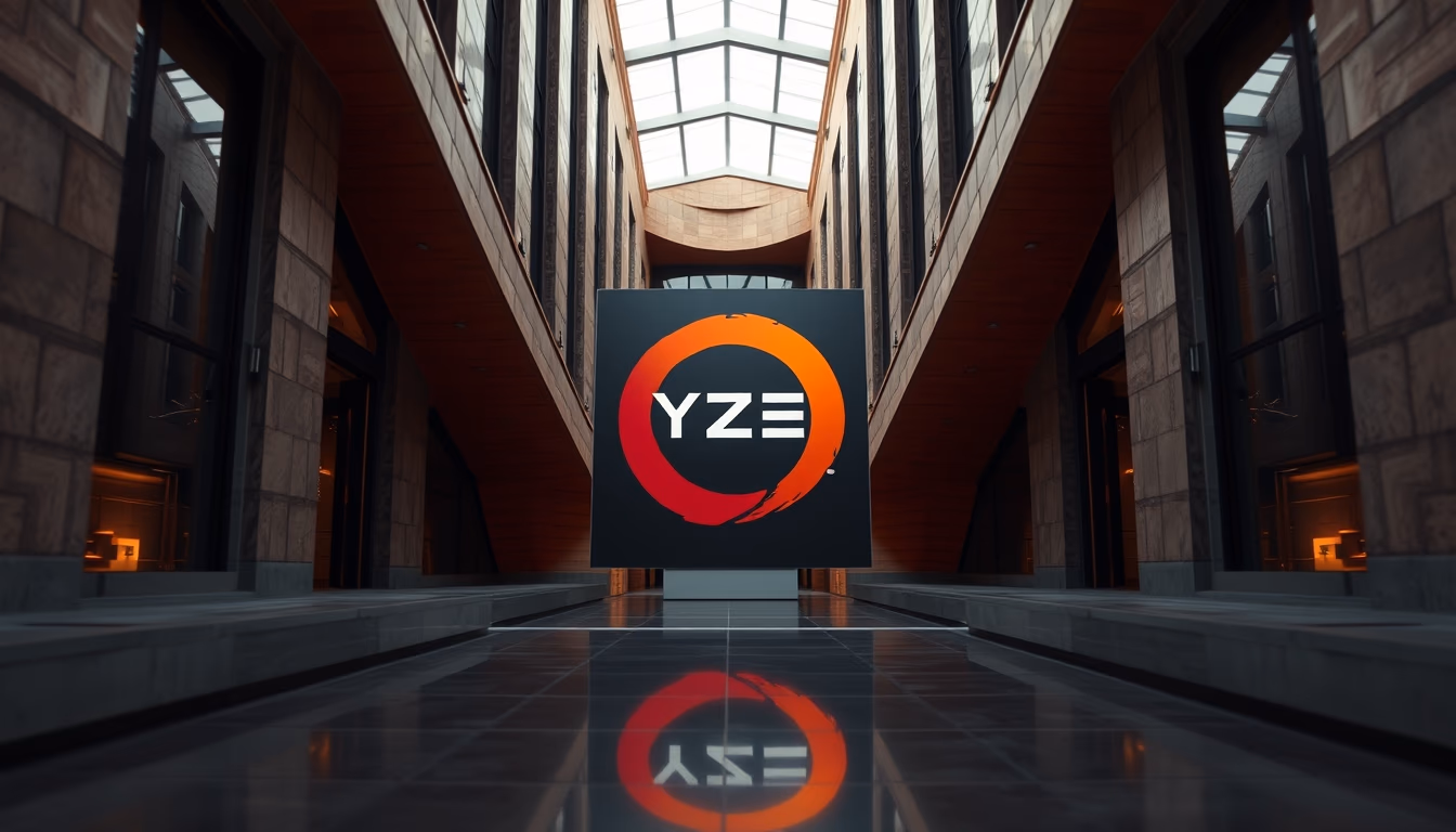 amd ryzen processor in editorial style