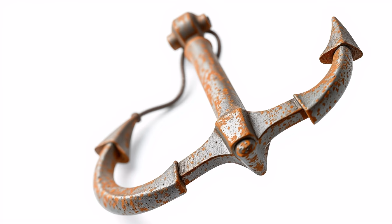 anchor large rusty in editorial style