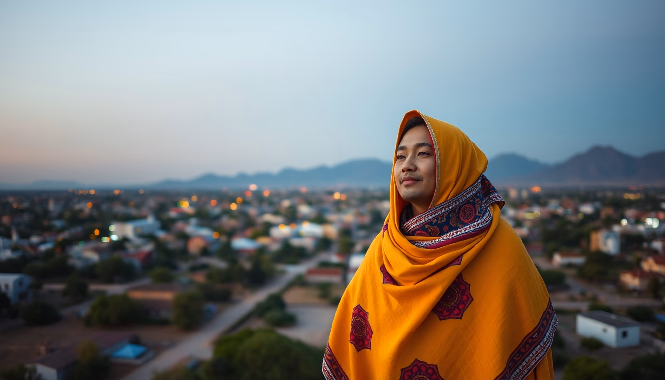 andean textile vivid in editorial style