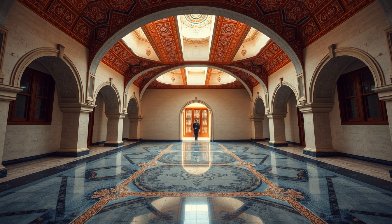 andean textile vivid in editorial style