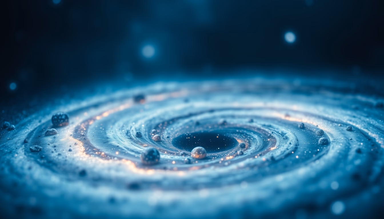 andromeda galaxy spiral in editorial style