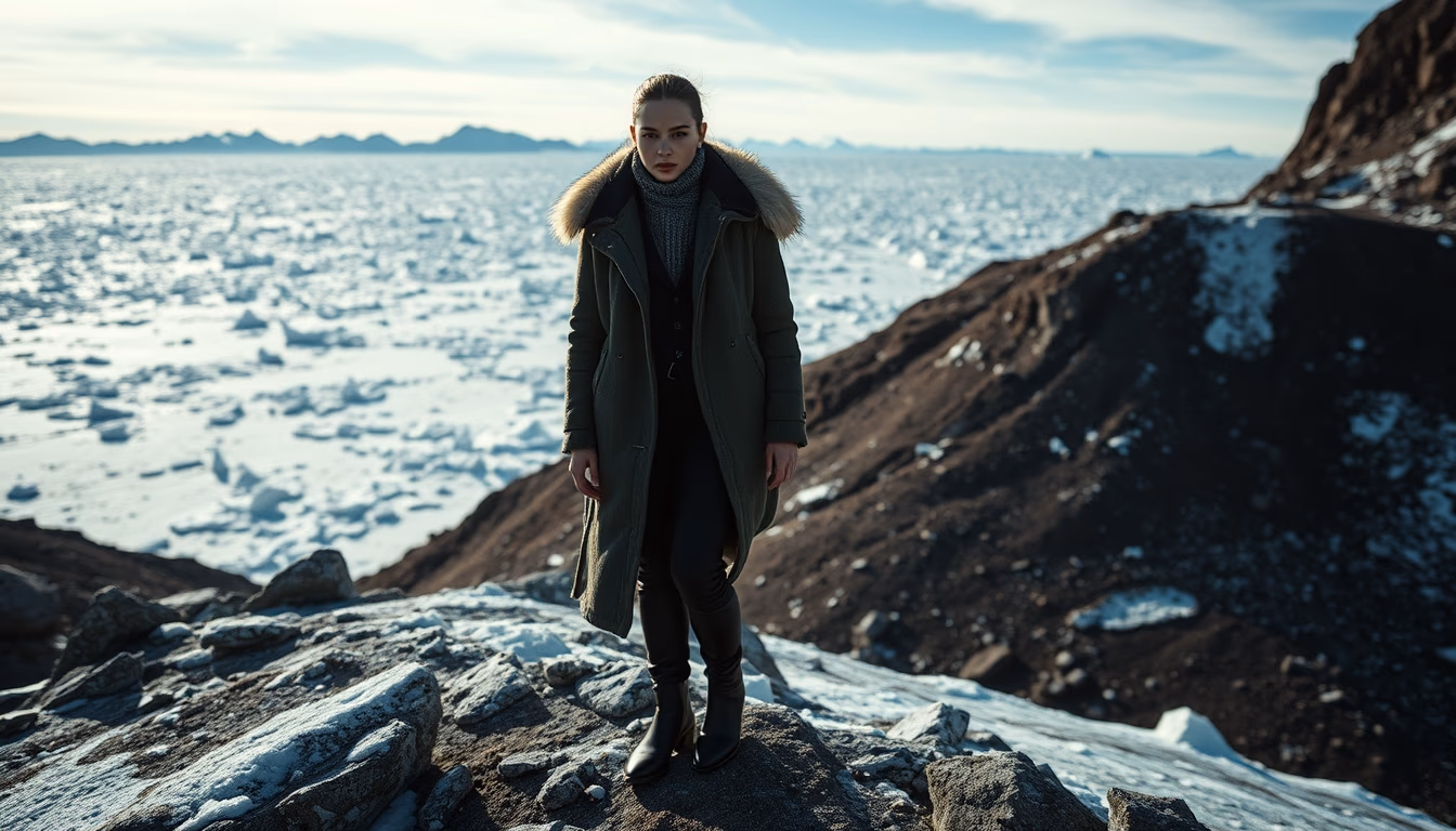 antarctic ozone hole in editorial style