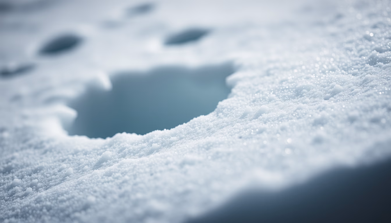 antarctic ozone hole in editorial style