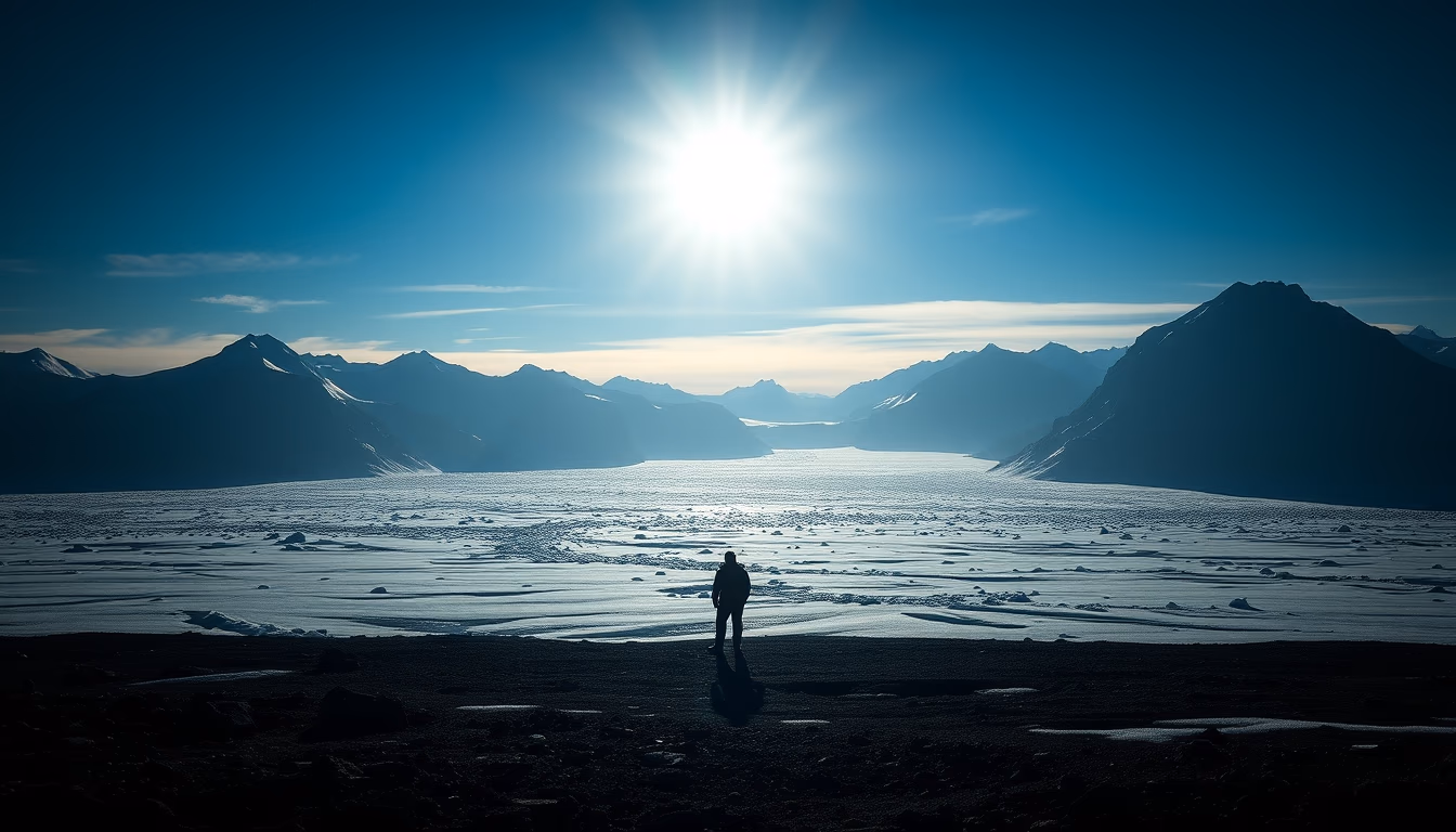 antarctic ozone hole in editorial style