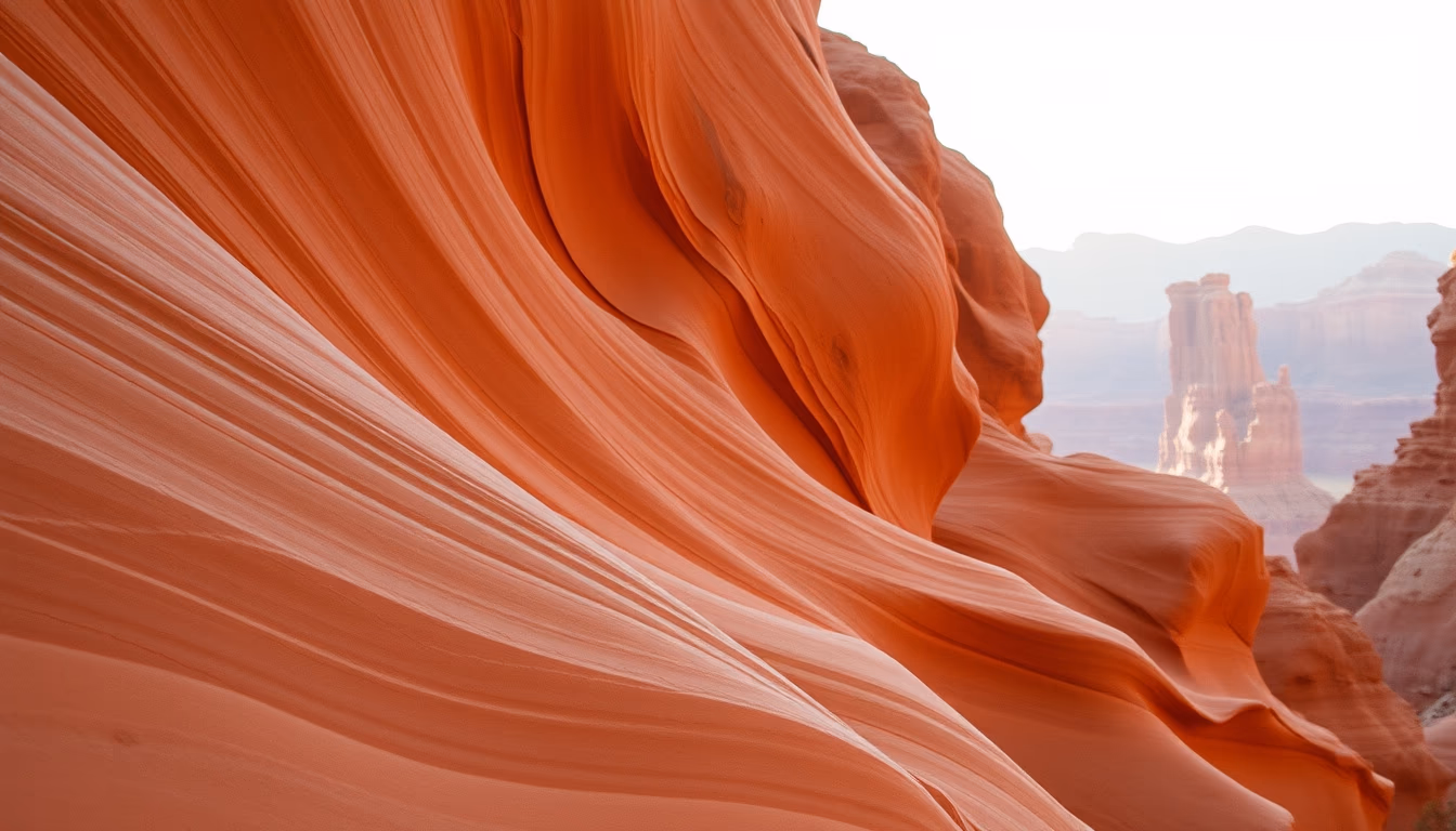 antelope canyon arizona in editorial style