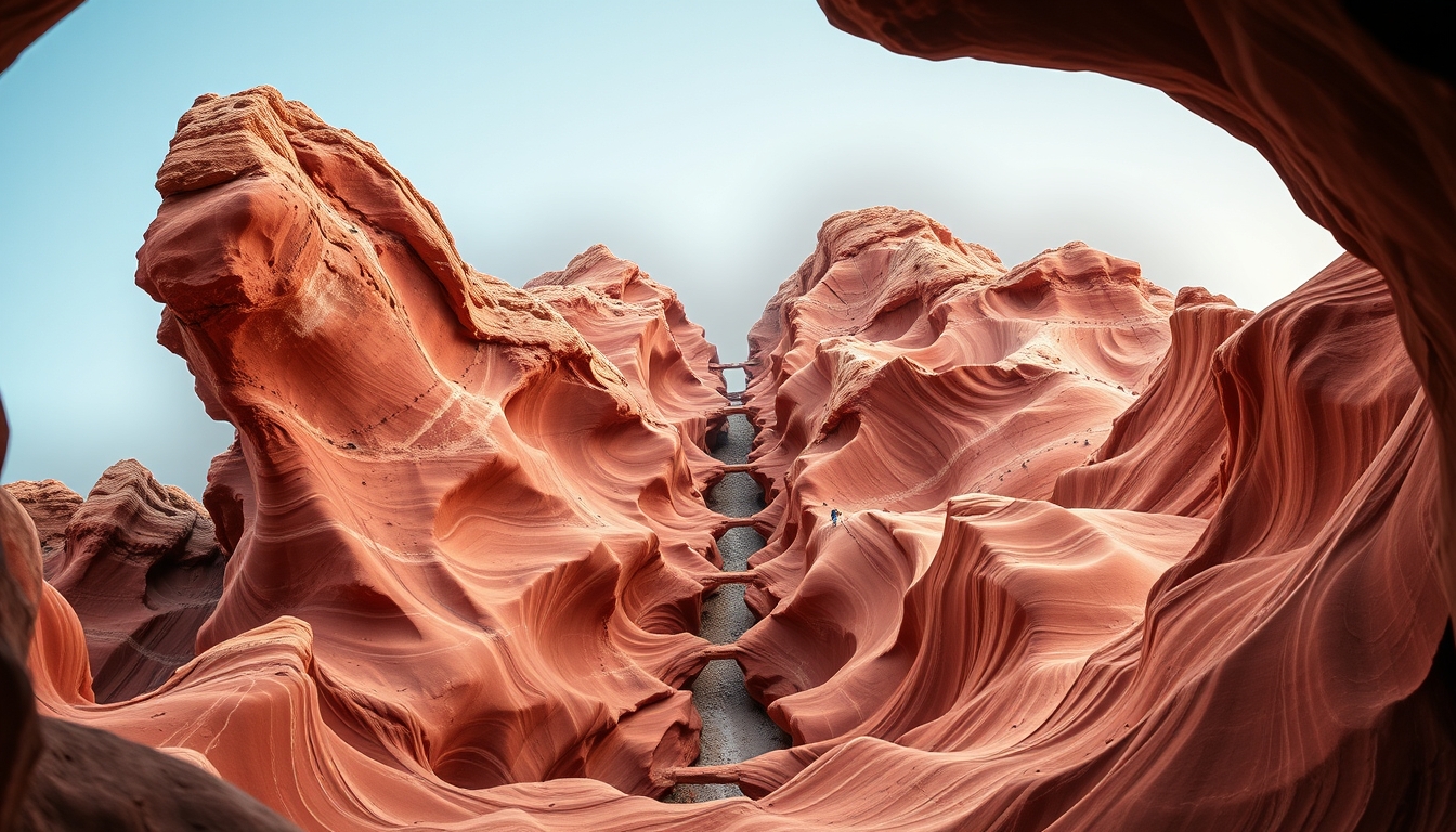 antelope canyon arizona in editorial style