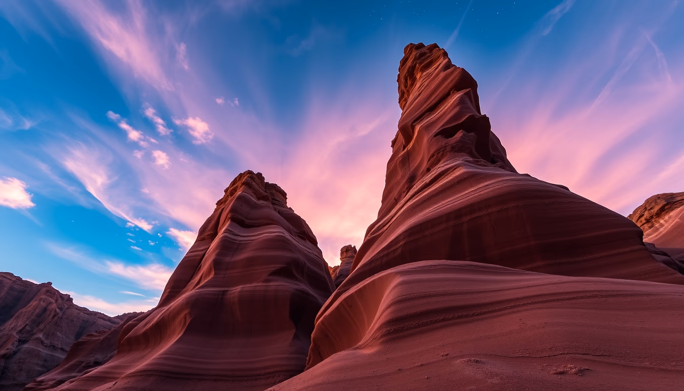 antelope canyon arizona in editorial style