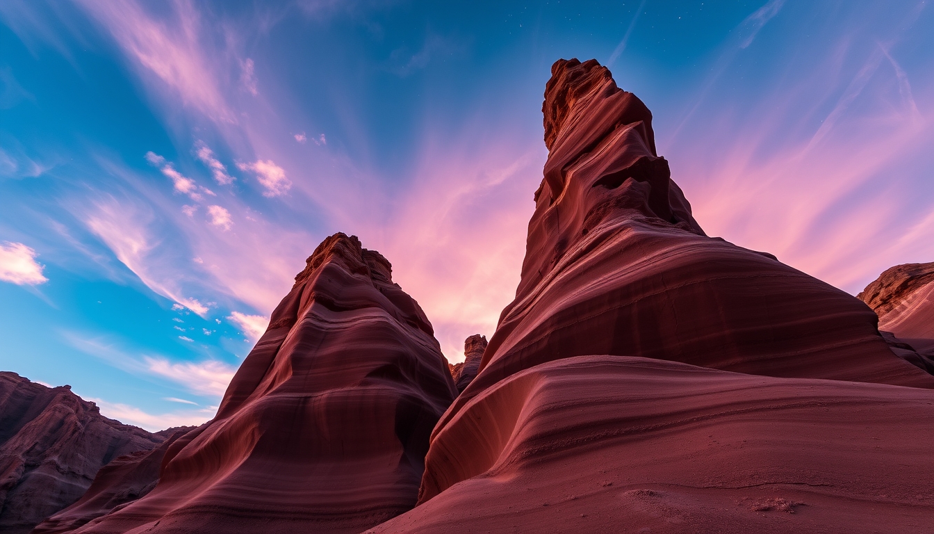 antelope canyon arizona in editorial style