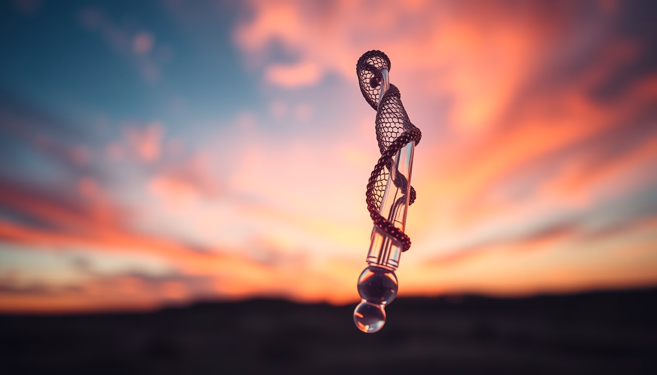 antibody structure render in editorial style