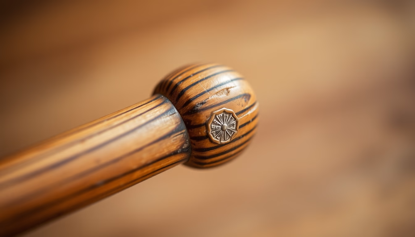 antique hammer wooden handle in editorial style