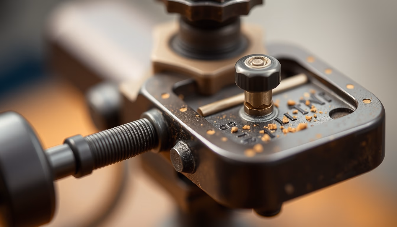 antique hand drill brace in editorial style