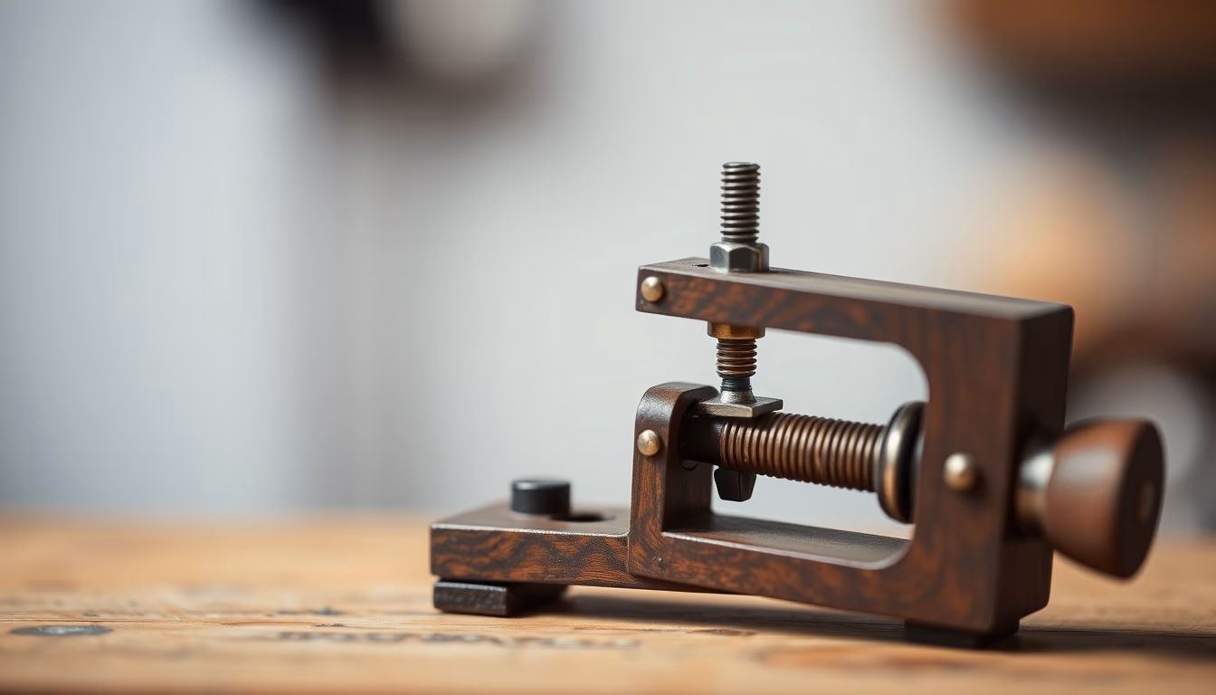 antique hand drill brace in editorial style