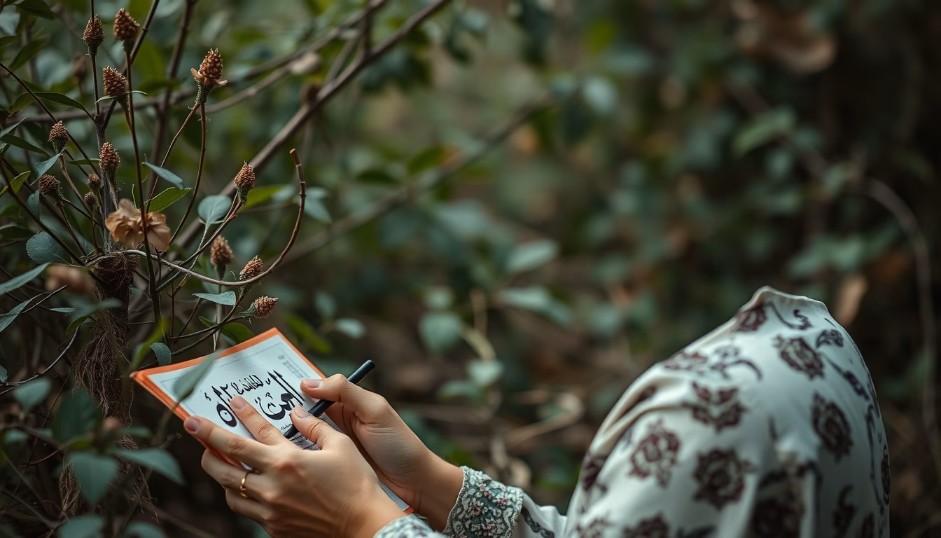 arabic calligraphy ink in editorial style