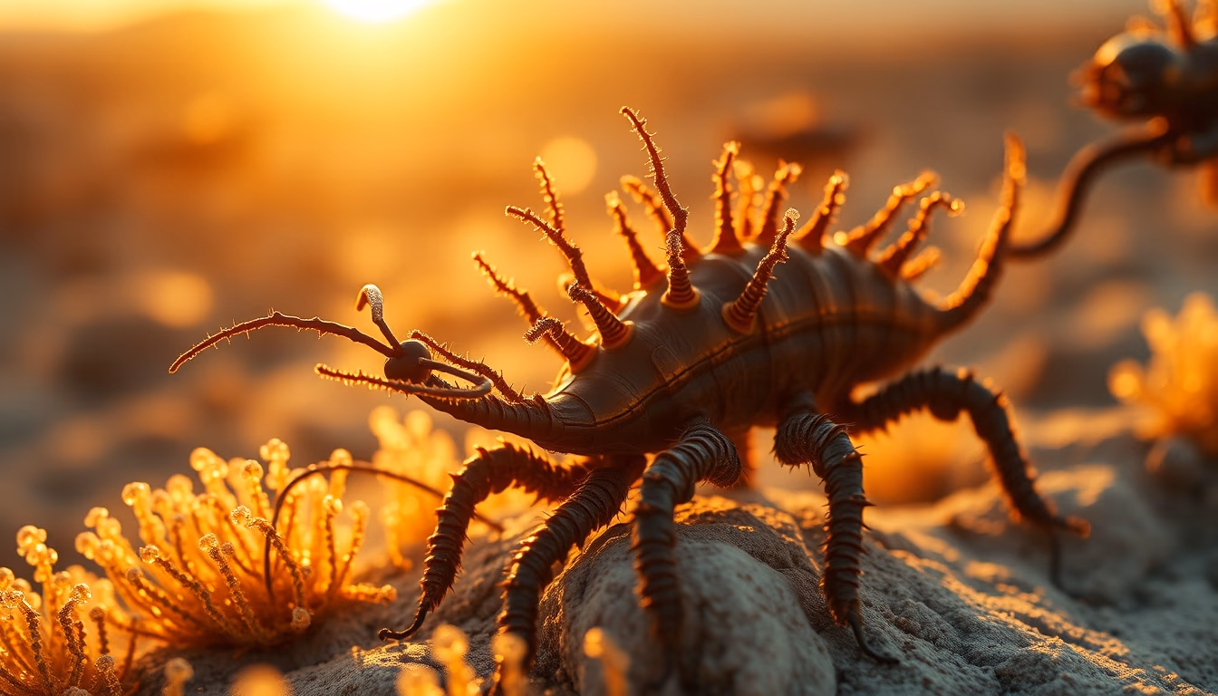 archaea extremophile in editorial style