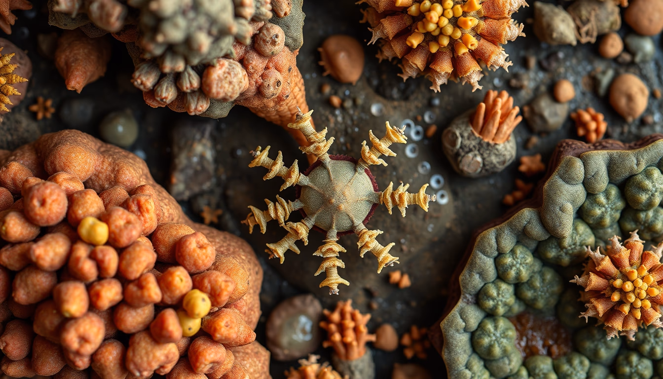 archaea extremophile in editorial style