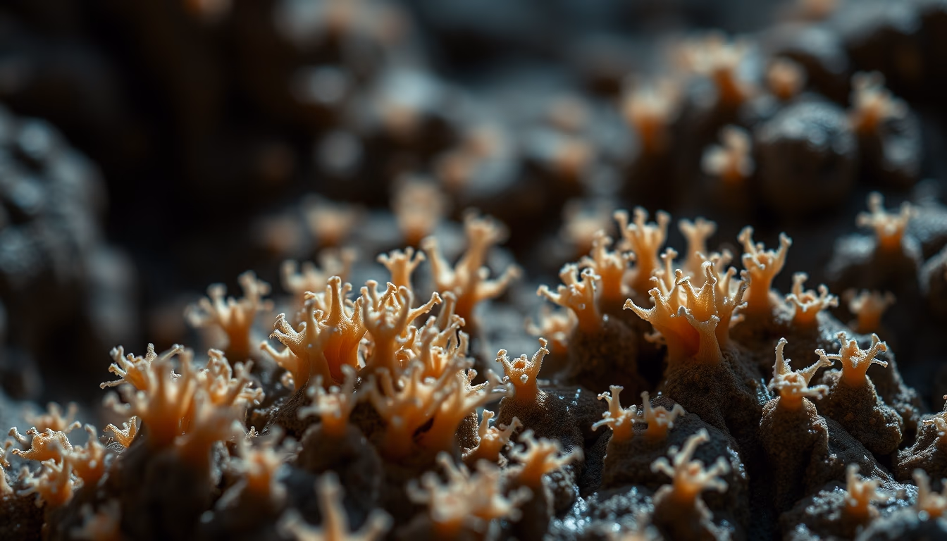 archaea extremophile in editorial style