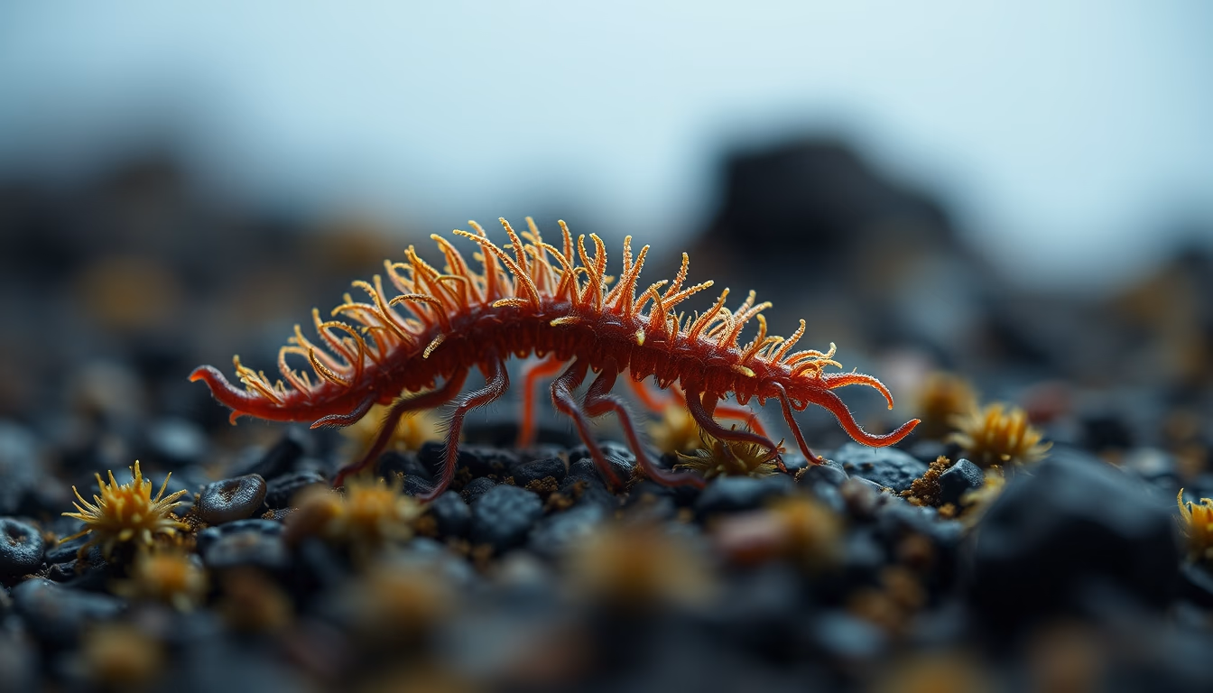 archaea extremophile in editorial style