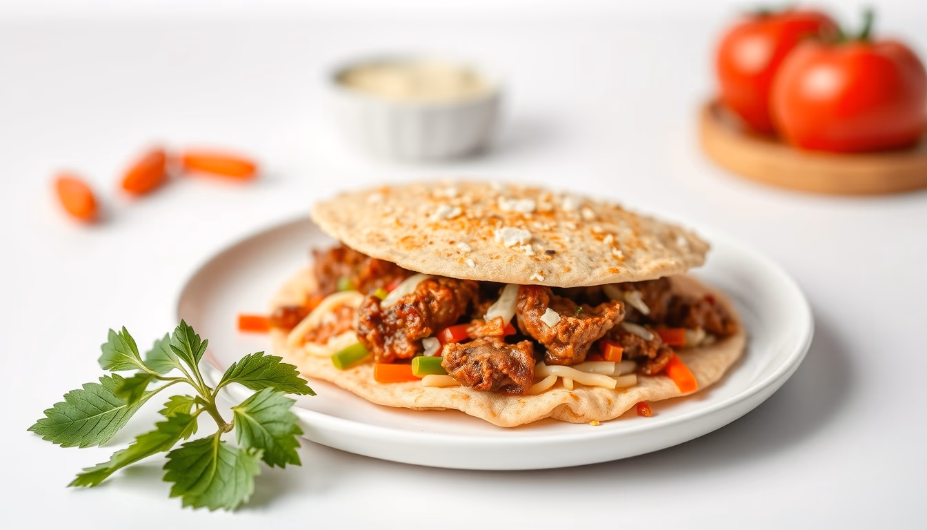 arepa colombian in editorial style