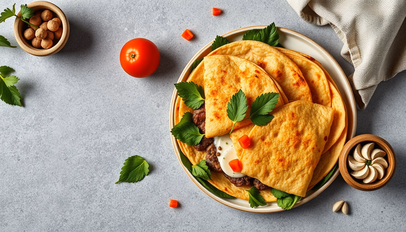 arepa colombian in editorial style